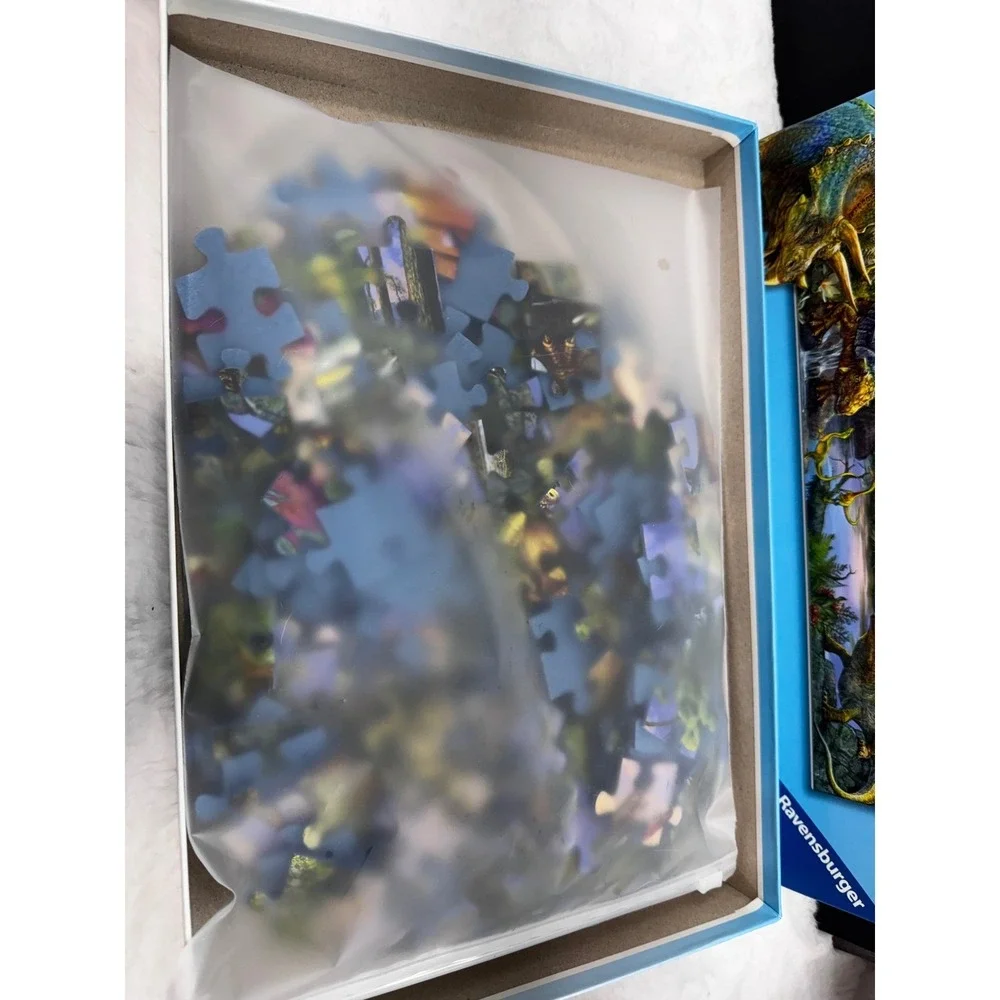 Ravensburger‎ Jigsaw Puzzle Kids 200 XXL Blue Dinosaur Realm of Giants Complete